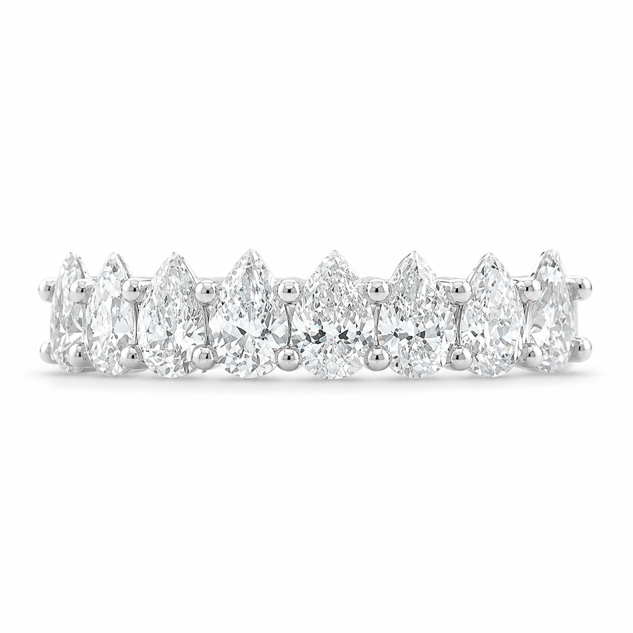 1.20 CT Lab-Grown Diamond Stackable Fashion Ring in 14K White Gold (Dâ€“F / VS1â€“VS2) from Diamond Studio