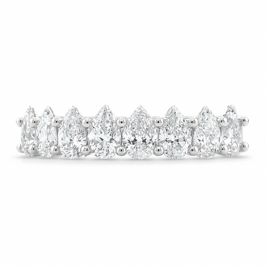 1.20 CT Lab-Grown Diamond Stackable Fashion Ring in 14K White Gold (D–F / VS1–VS2)