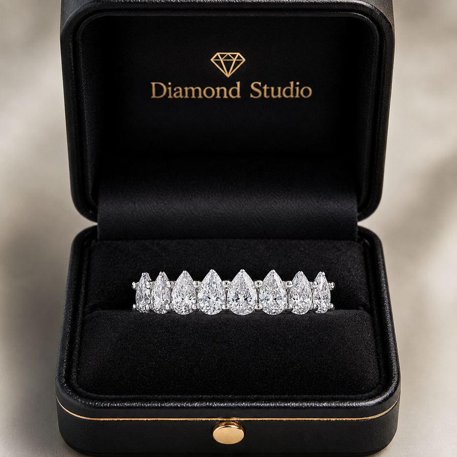 1.20 CT Lab-Grown Diamond Stackable Fashion Ring in 14K White Gold (D–F / VS1–VS2)