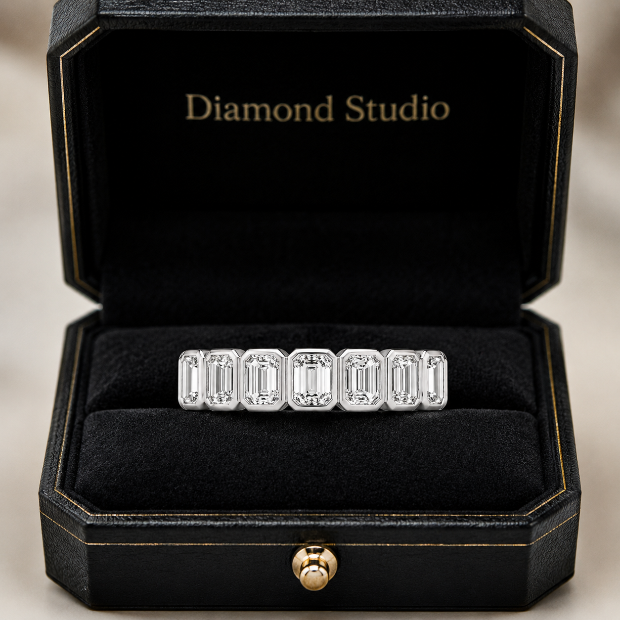 1.00 CT Lab-Grown Diamond Stackable Fashion Ring in 14K White Gold (D–F / VS1–VS2)