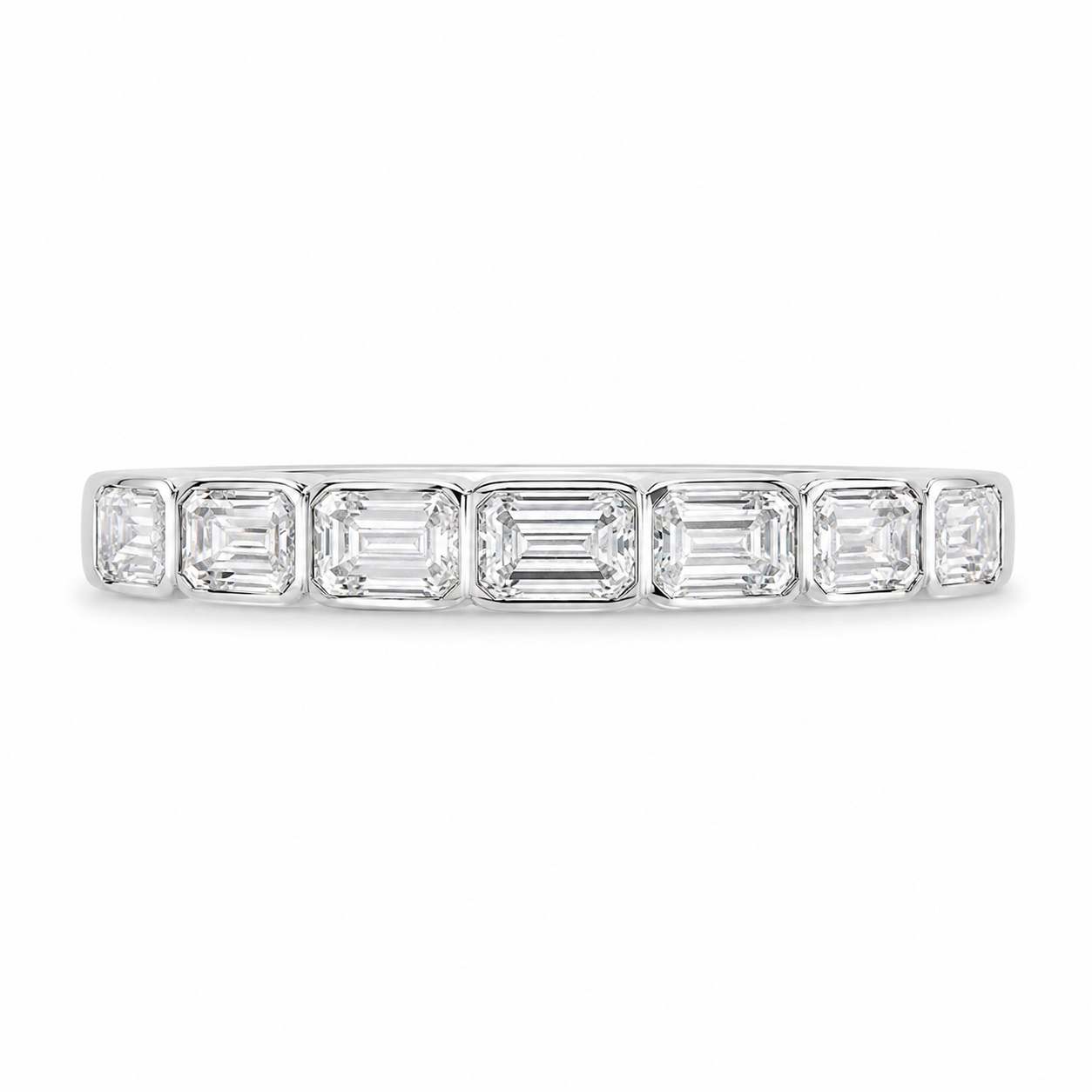 1.20 CT Lab-Grown Diamond Stackable Fashion Ring in 14K White Gold (Dâ€“F / VS1â€“VS2) from Diamond Studio