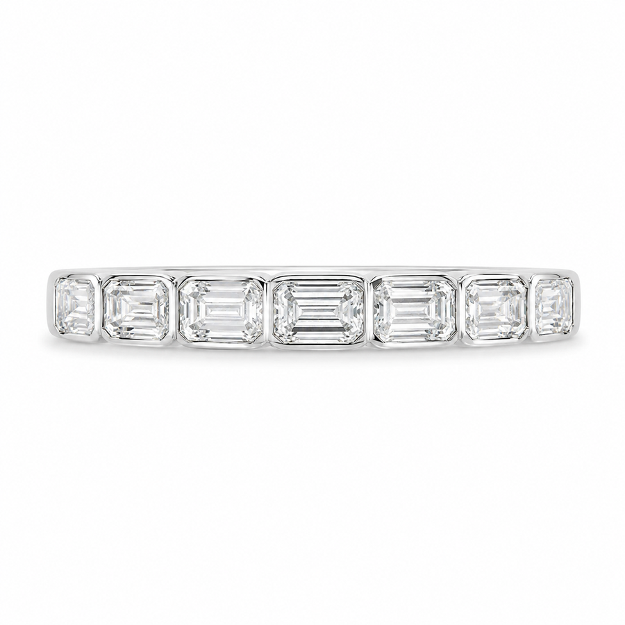 1.20 CT Lab-Grown Diamond Stackable Fashion Ring in 14K White Gold (D–F / VS1–VS2)