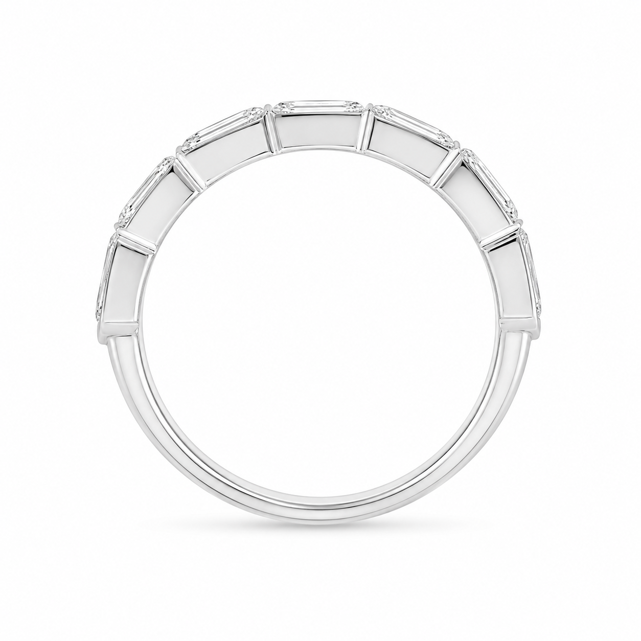 1.20 CT Lab-Grown Diamond Stackable Fashion Ring in 14K White Gold (D–F / VS1–VS2)
