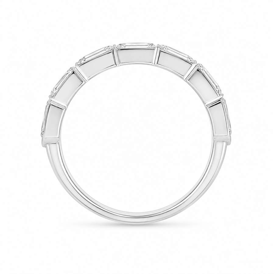 1.20 CT Lab-Grown Diamond Stackable Fashion Ring in 14K White Gold (D–F / VS1–VS2)