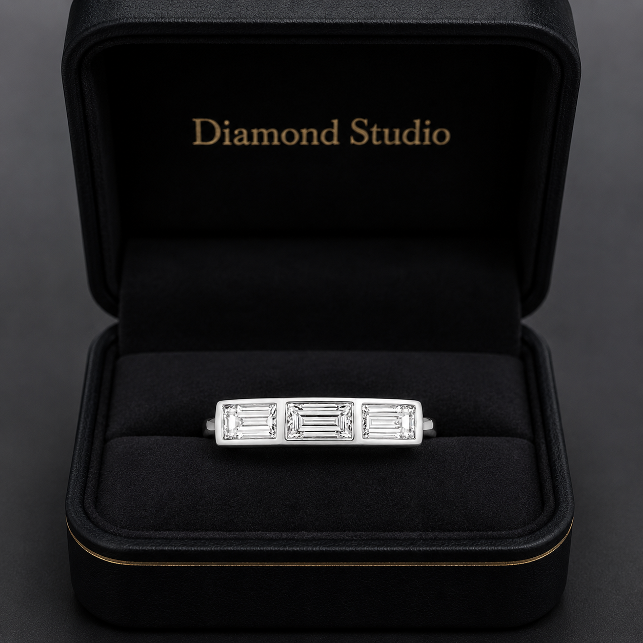 1.65 CT Lab-Grown Diamond Stackable Fashion Ring in 14K White Gold (D–F / VS1–VS2)