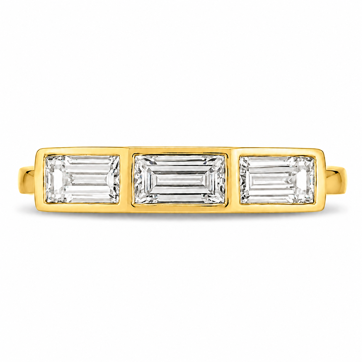 1.65 CT Lab-Grown Diamond Stackable Fashion Ring in 14K White Gold (D–F / VS1–VS2)