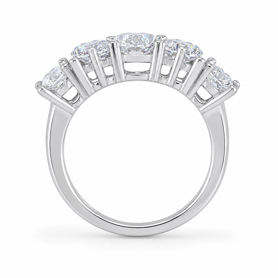 2.72 CT Lab-Grown Diamond Stackable Ring in 14K White Gold (D–F / VS1–VS2)