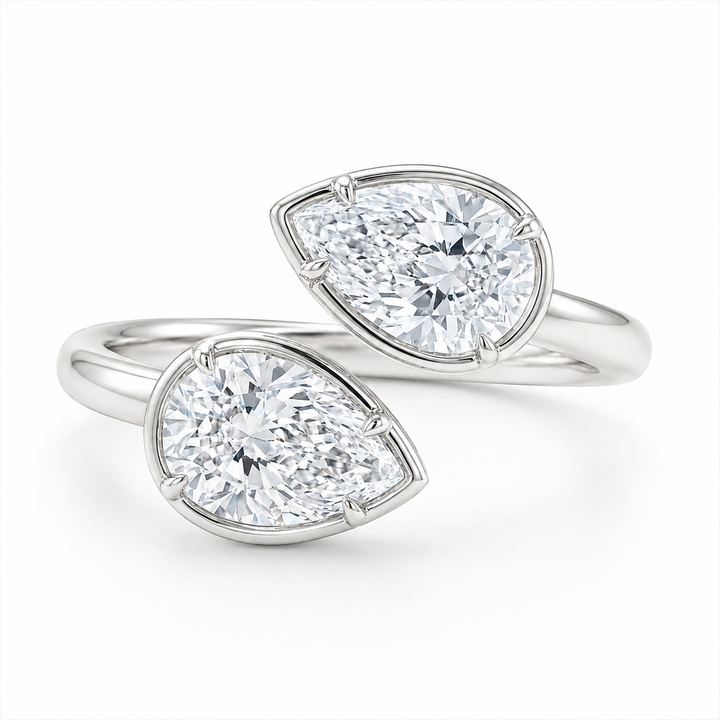 2.00 CT Toi et Moi Lab-Grown Diamond Ring in 14K Gold (Dâ€“F / VS1â€“VS2) from Diamond Studio