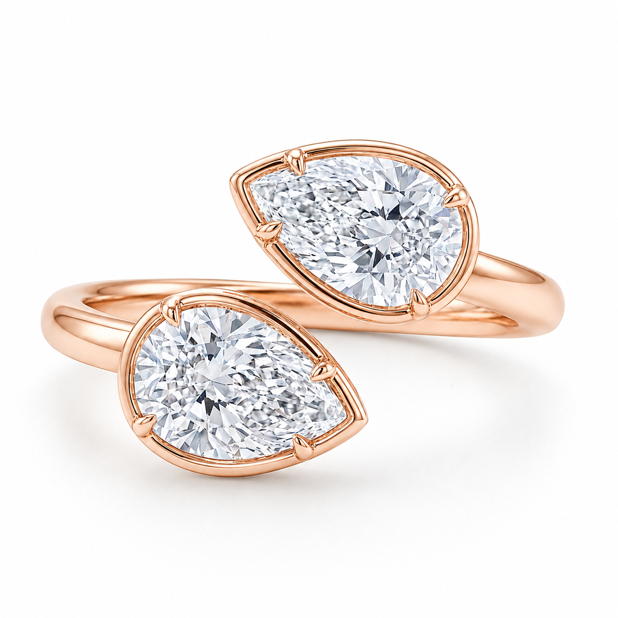 2.00 CT Toi et Moi Lab-Grown Diamond Ring in 14K Gold (D–F / VS1–VS2)