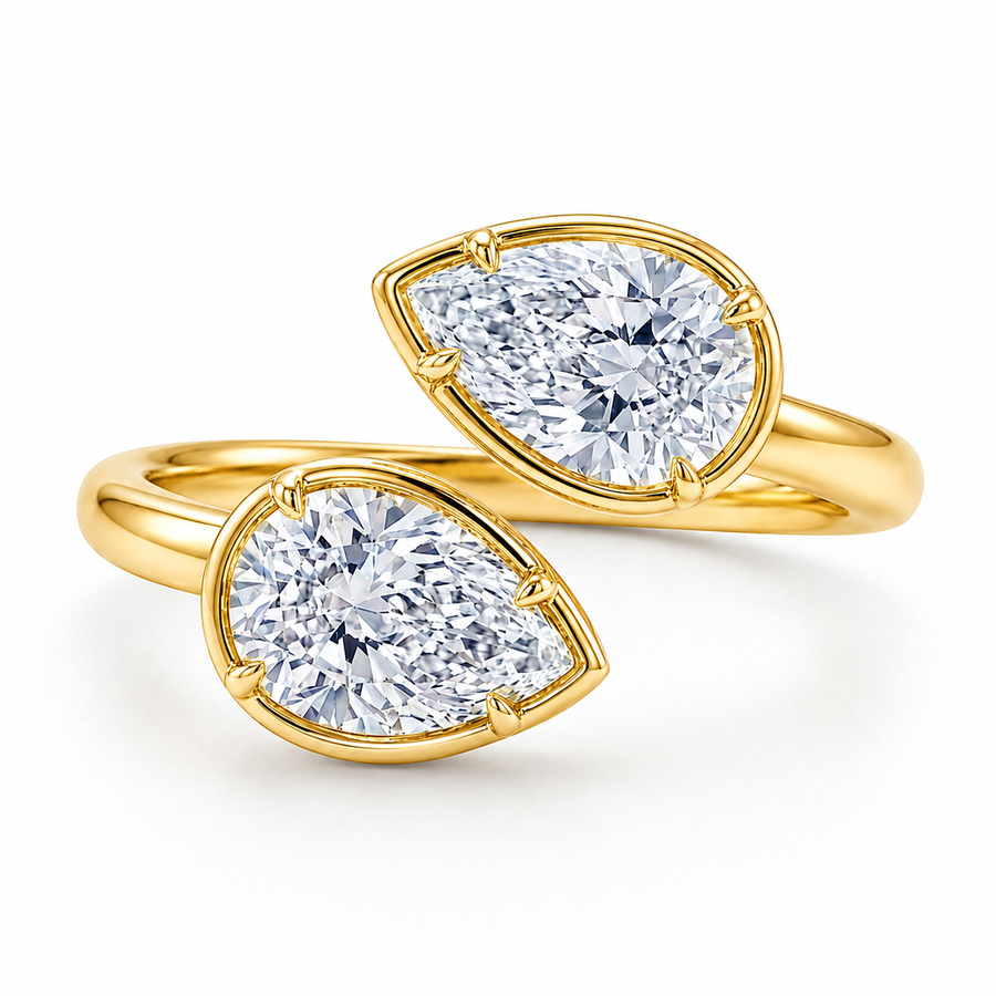 2.00 CT Toi et Moi Lab-Grown Diamond Ring in 14K Gold (D–F / VS1–VS2)