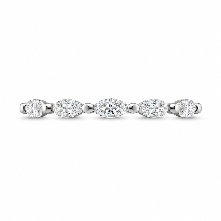 1.00 CT Lab-Grown Diamond Eternity Band Ring in 14K White Gold (Dâ€“F / VS1â€“VS2) from Diamond Studio