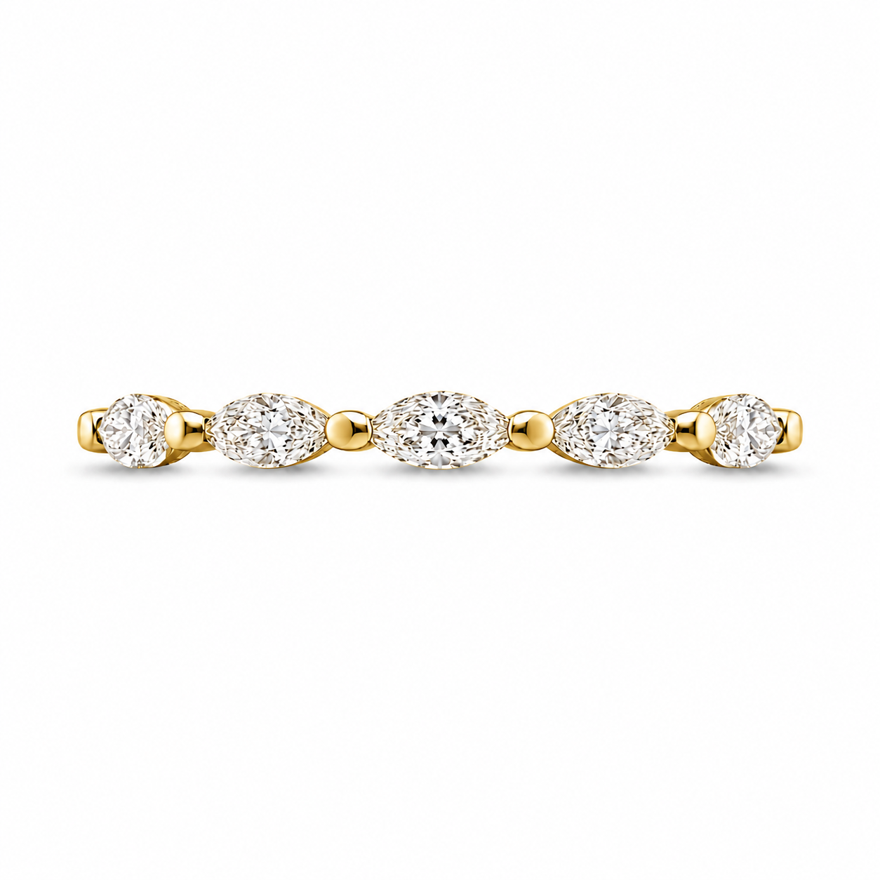 1.00 CT Lab-Grown Diamond Eternity Band Ring in 14K White Gold (D–F / VS1–VS2)