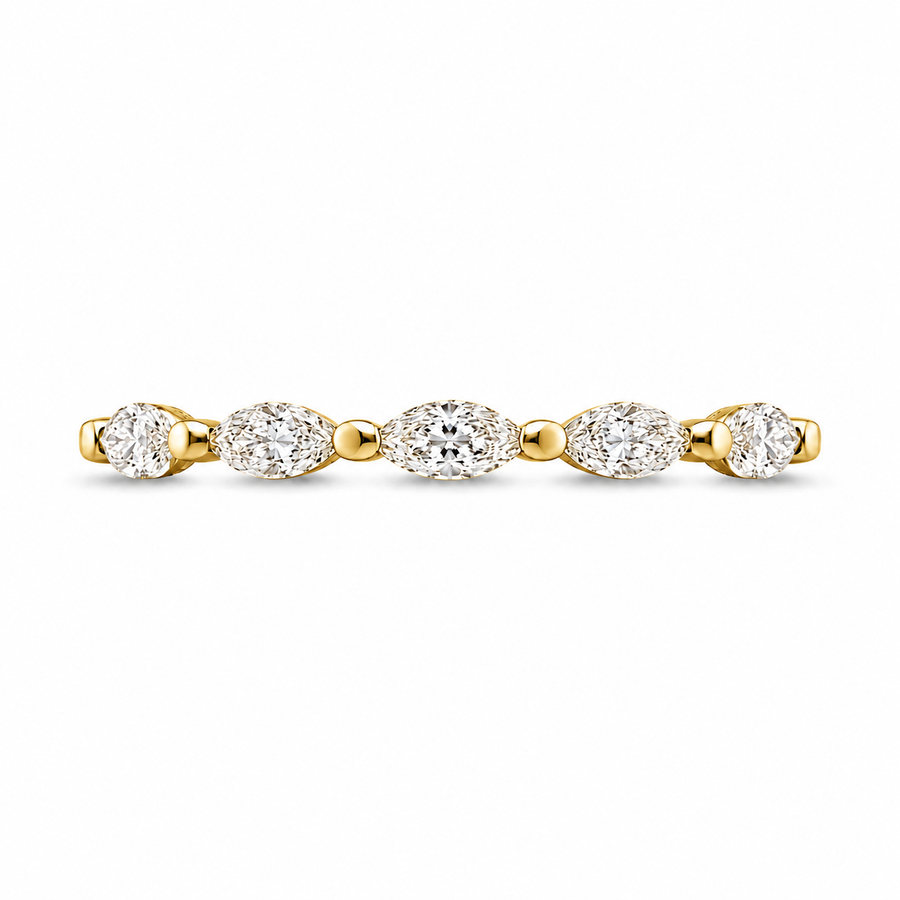 1.00 CT Lab-Grown Diamond Eternity Band Ring in 14K White Gold (D–F / VS1–VS2)