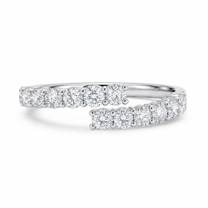 1.70 CT Lab-Grown Diamond Prong Band Ring in 14K White Gold (Dâ€“F / VS1â€“VS2) from Diamond Studio