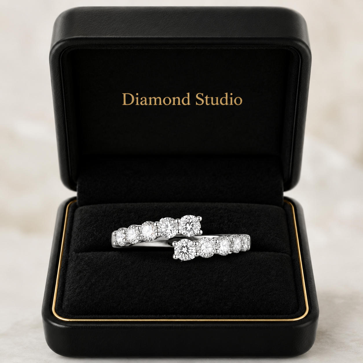 1.70 CT Lab-Grown Diamond Prong Band Ring in 14K White Gold (D–F / VS1–VS2)