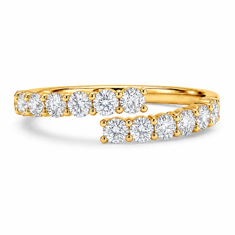 1.70 CT Lab-Grown Diamond Prong Band Ring in 14K White Gold (D–F / VS1–VS2)