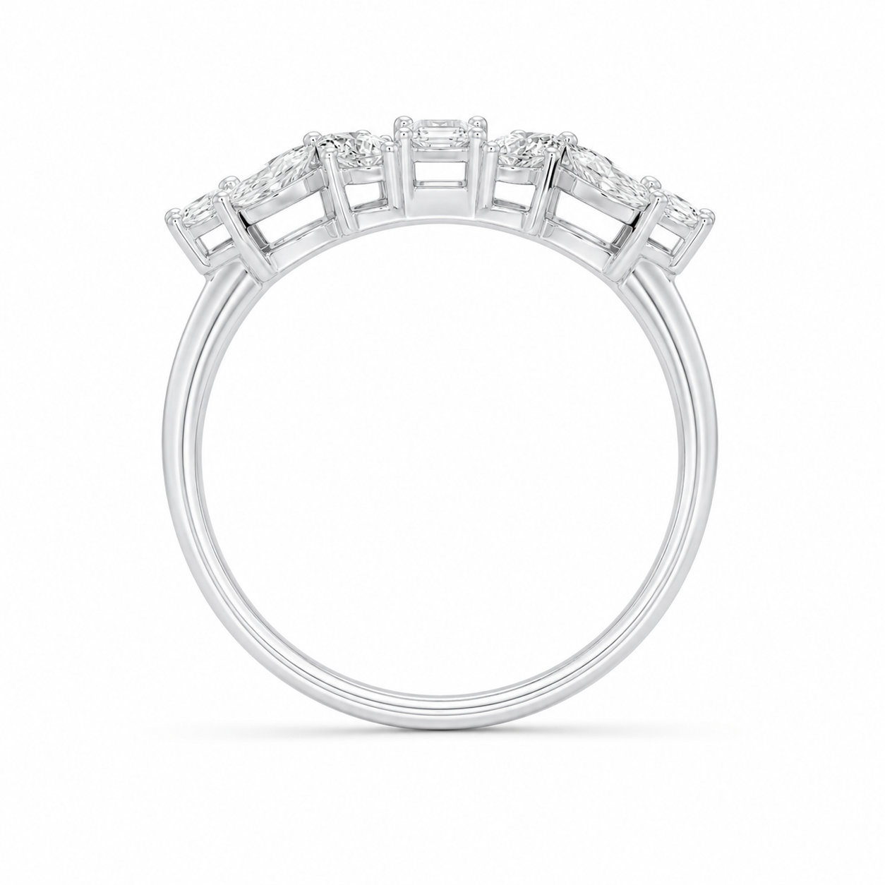 1.60 CT Lab-Grown Diamond Prong Ring in 14K White Gold (D–F / VS1–VS2)
