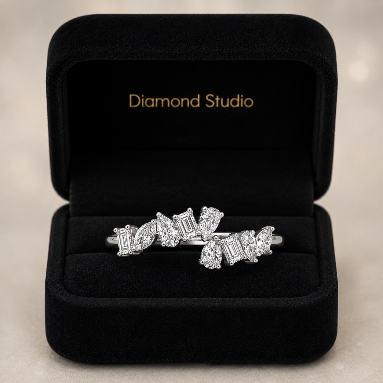 1.60 CT Lab-Grown Diamond Prong Ring in 14K White Gold (D–F / VS1–VS2)