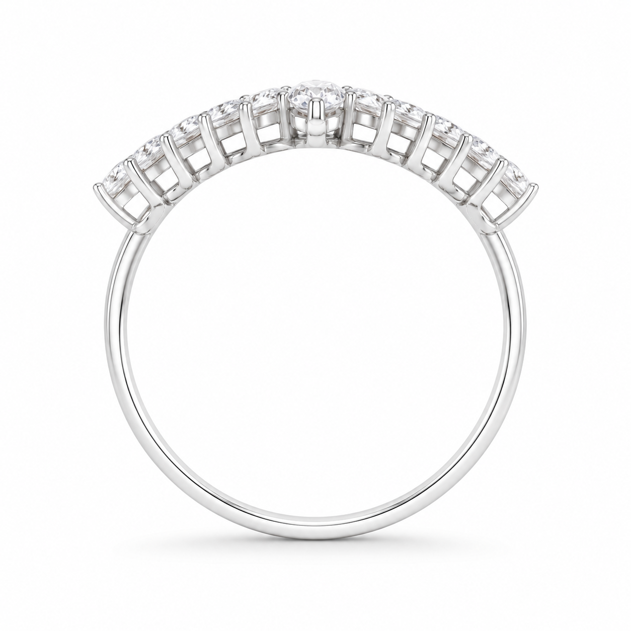 1.20 CT Lab-Grown Diamond Prong Ring in 14K White Gold (D–F / VS1–VS2)