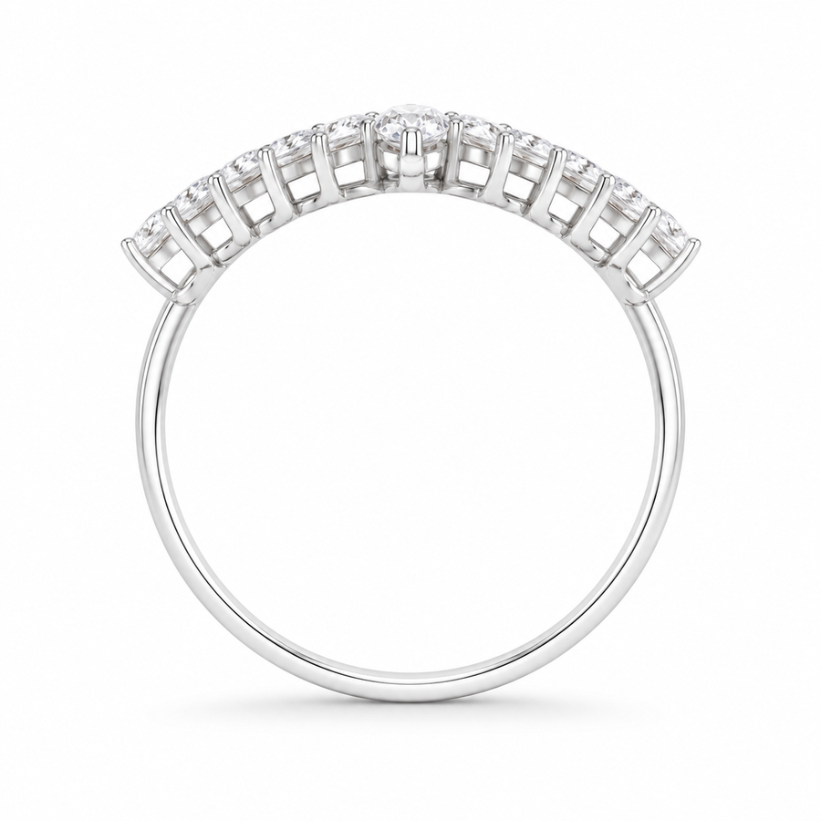 1.20 CT Lab-Grown Diamond Prong Ring in 14K White Gold (D–F / VS1–VS2)