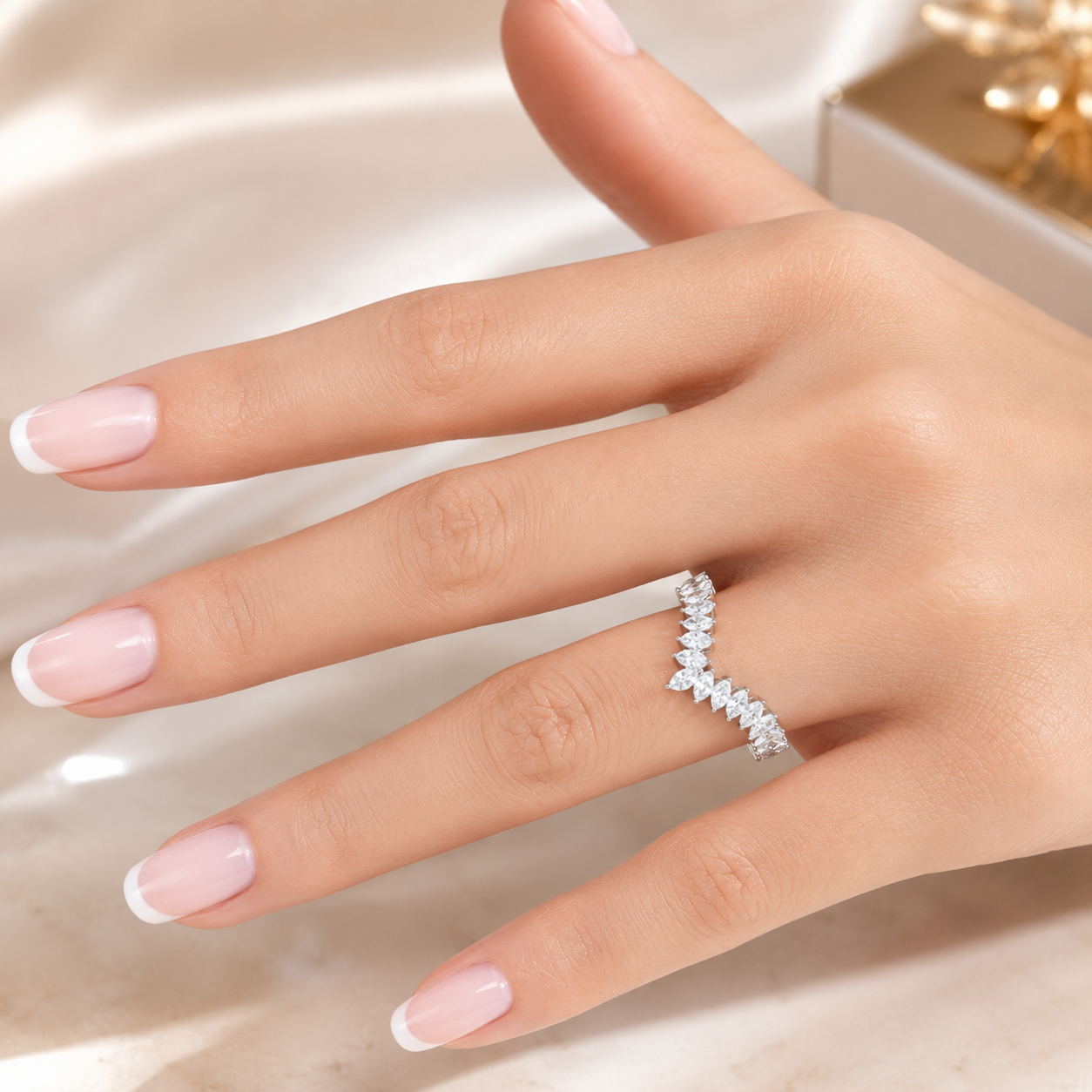 1.20 CT Lab-Grown Diamond Prong Ring in 14K White Gold (D–F / VS1–VS2)