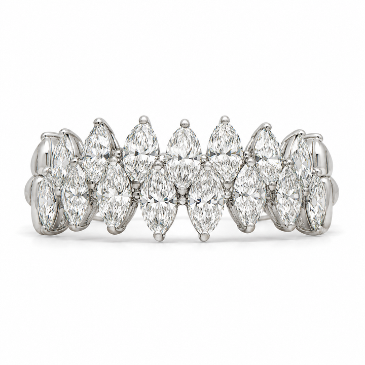 3.20 CT Lab-Grown Diamond Prong Ring in 14K White Gold (Dâ€“F / VS1â€“VS2) from Diamond Studio