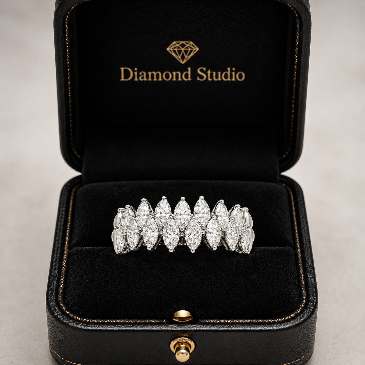 3.20 CT Lab-Grown Diamond Prong Ring in 14K White Gold (D–F / VS1–VS2)