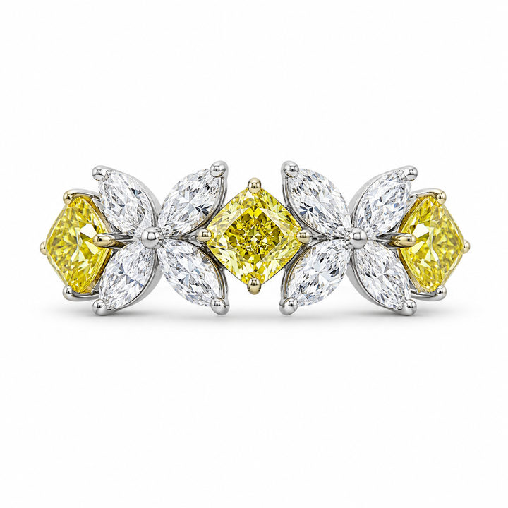 5.70 CT Lab-Grown Diamond Cluster Ring in 14K Gold (Dâ€“F / VS1â€“VS2) from Diamond Studio