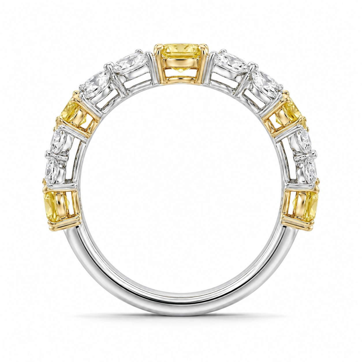 5.70 CT Lab-Grown Diamond Cluster Ring in 14K Gold (D–F / VS1–VS2)