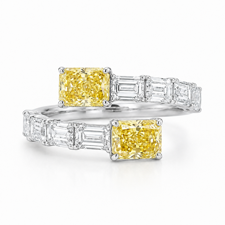 3.30 CT Lab-Grown Diamond Prong Engagement Ring in 14K Gold (Dâ€“F / VS1â€“VS2) from Diamond Studio