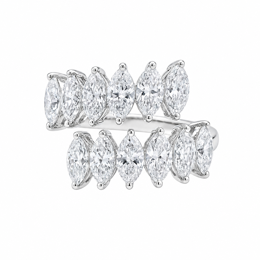 3.10 CT Lab-Grown Diamond Prong Ring in 14K Gold (D–F / VS1–VS2)