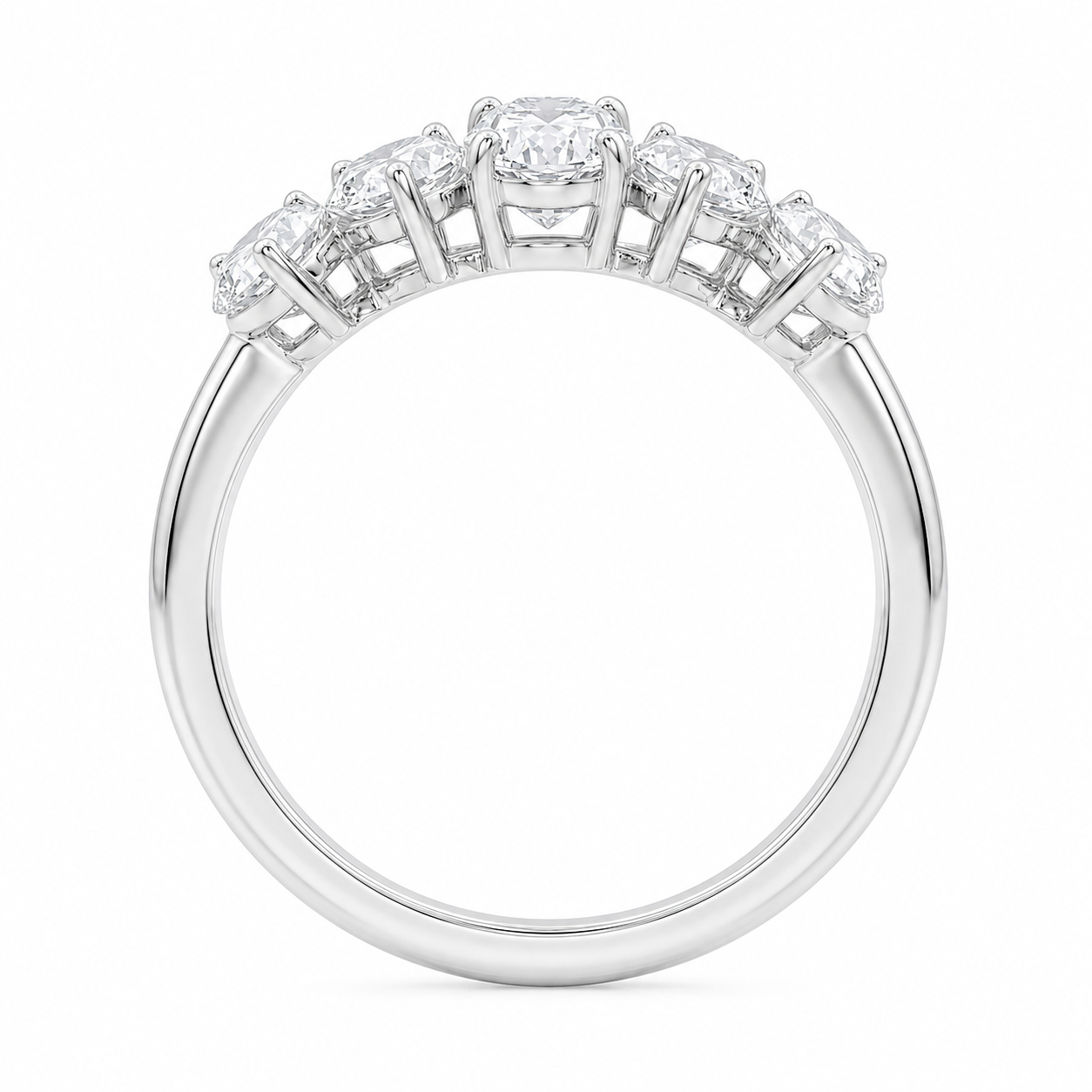 3.10 CT Lab-Grown Diamond Prong Ring in 14K Gold (D–F / VS1–VS2)