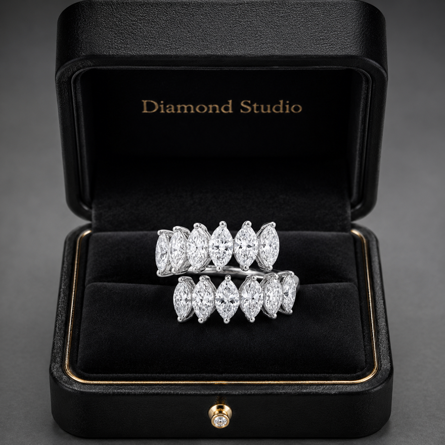 3.10 CT Lab-Grown Diamond Prong Ring in 14K Gold (D–F / VS1–VS2)