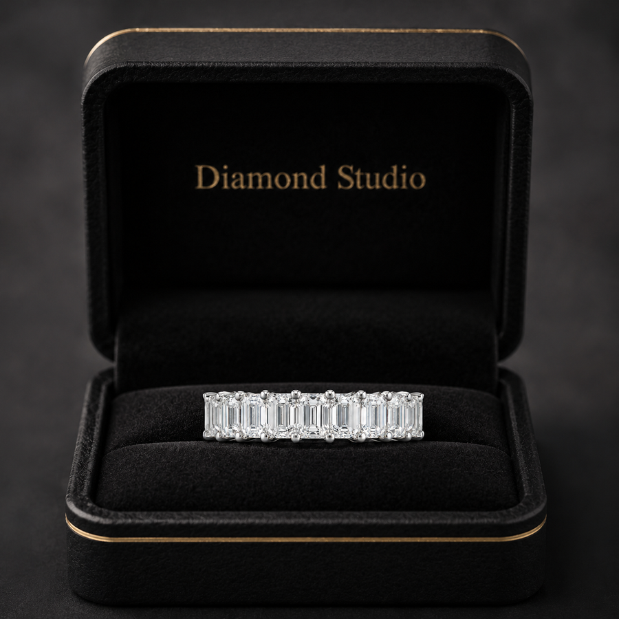 3.30 CT Lab-Grown Diamond Prong Ring in 14K White Gold (D–F / VS1–VS2)