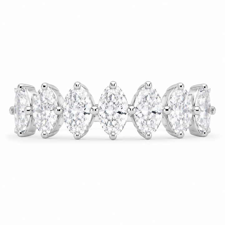 1.60 CT Lab-Grown Diamond 6-Stone Anniversary Ring in 14K White Gold (Dâ€“F / VS1â€“VS2) from Diamond Studio