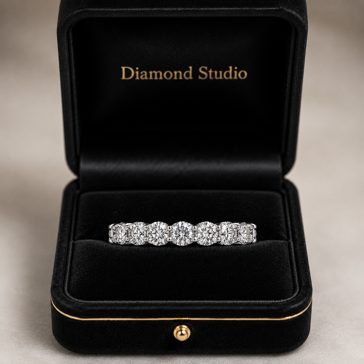 3.20 CT Lab-Grown Diamond Eternity Ring in 14K White Gold (D–F / VS1–VS2)