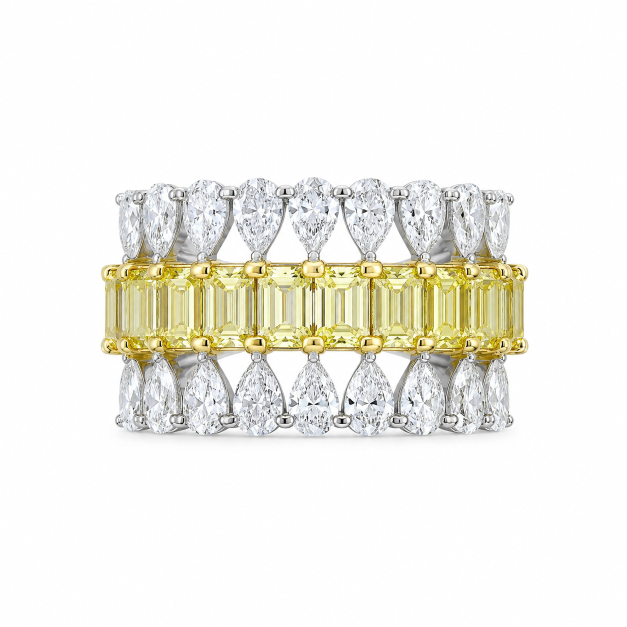 3.90 CT Lab-Grown Diamond Fashion Ring in 14K Gold (D–F / VS1–VS2)
