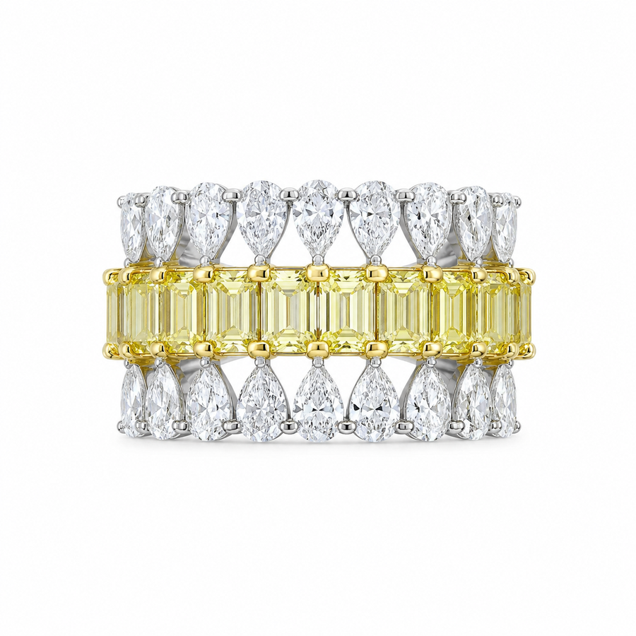 3.90 CT Lab-Grown Diamond Fashion Ring in 14K Gold (D–F / VS1–VS2)
