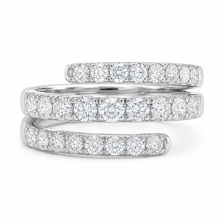 1.60 CT Lab-Grown Diamond Fashion Ring in 14K White Gold (Dâ€“F / VS1â€“VS2) from Diamond Studio