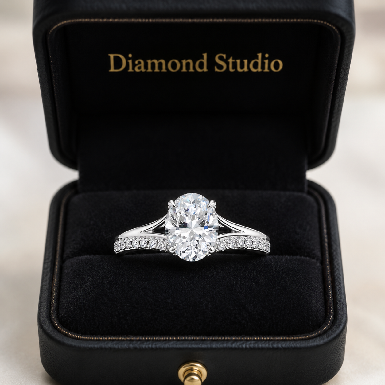 2.25 CT Reverie Lab-Grown Diamond 2PCS Bridal Set in 14K Yellow Gold – Flair Pavé Contemporary Wedding Ring Design