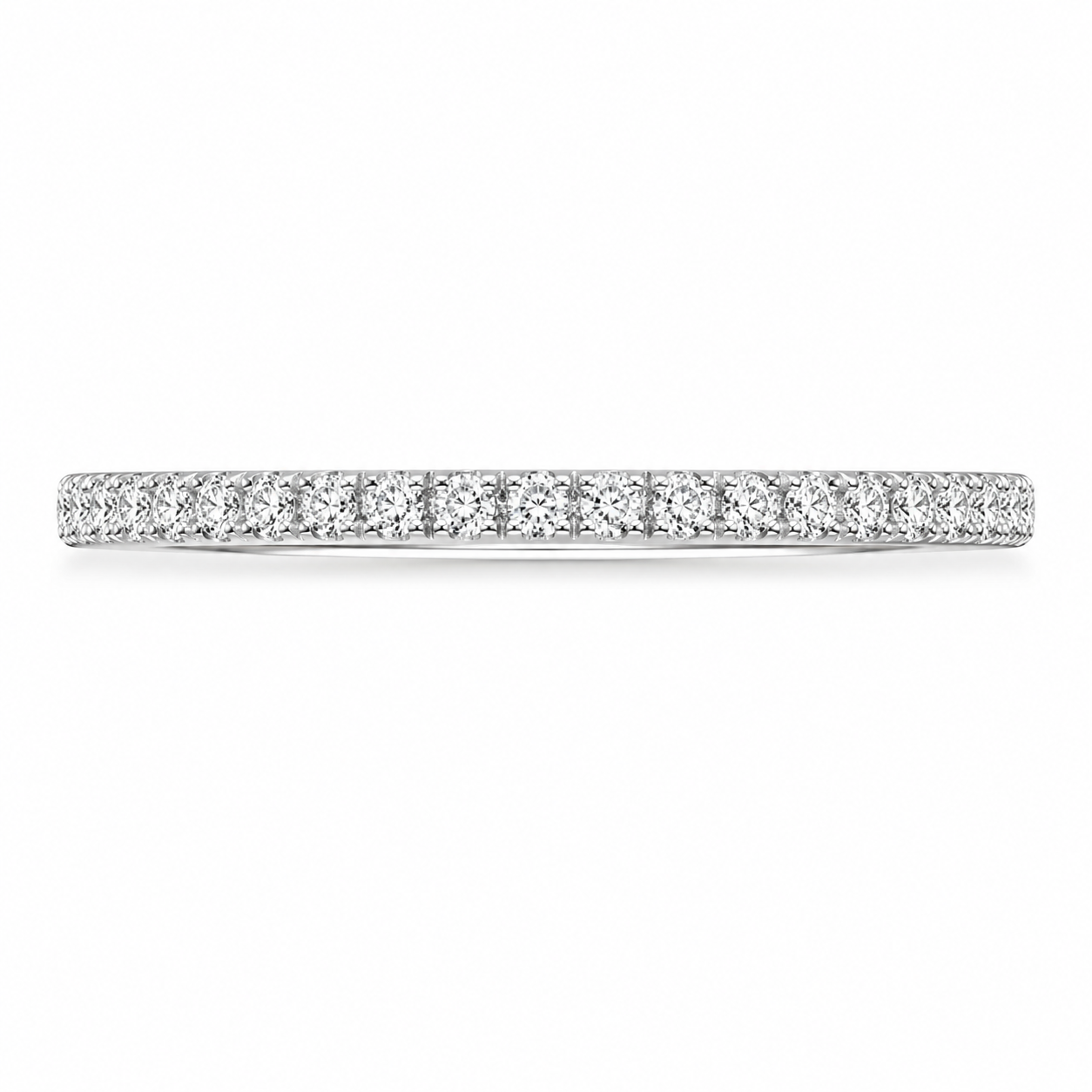 3.00 CT Waverly Lab-Grown Diamond 2PCS Halo Bridal Set in 14K White Gold – Micro Pavé Wedding Ring Design