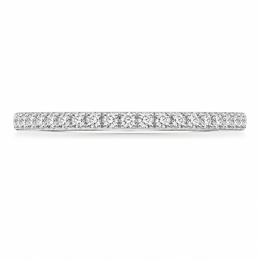 3.00 CT Waverly Lab-Grown Diamond 2PCS Halo Bridal Set in 14K White Gold – Micro Pavé Wedding Ring Design