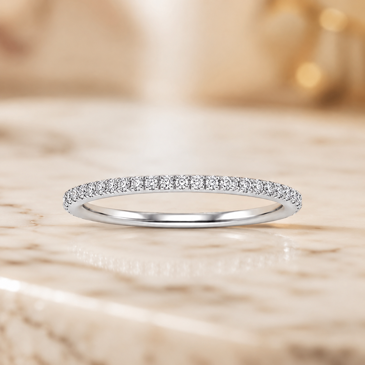 3.00 CT Waverly Lab-Grown Diamond 2PCS Halo Bridal Set in 14K White Gold – Micro Pavé Wedding Ring Design