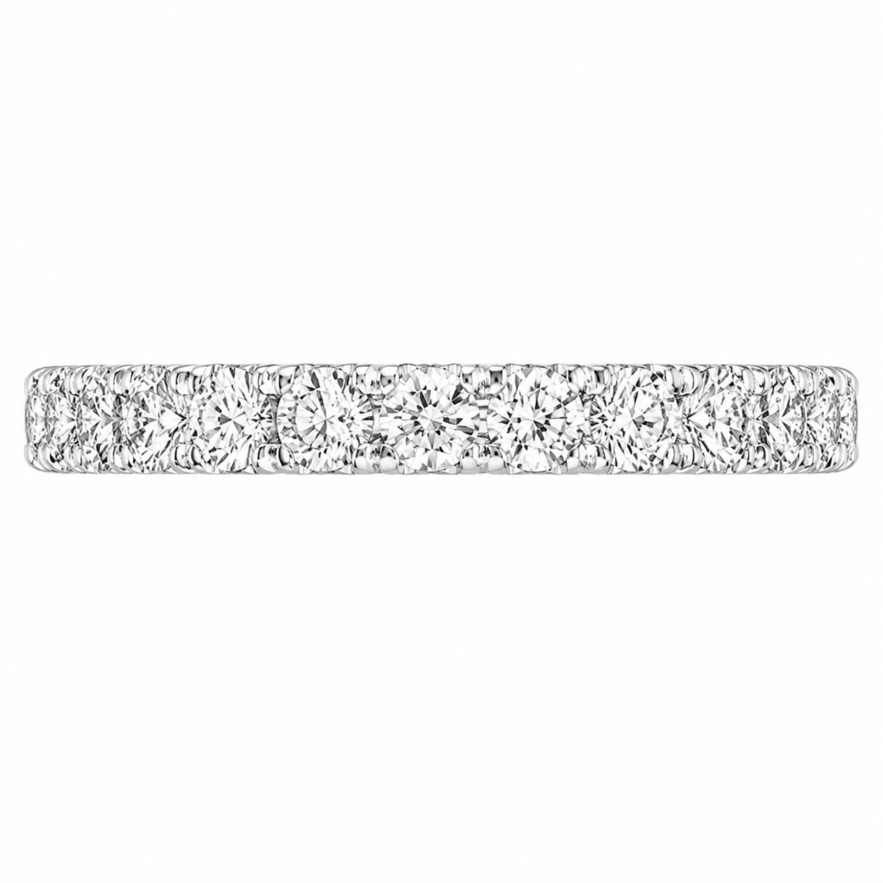 1.95 CT Anthology Lab-Grown Diamond 2PCS Bridal Set in 14K White Gold – French Pavé Wedding Ring Design