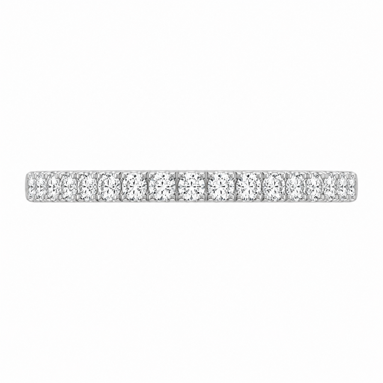 2.83 CT Joy Lab-Grown Diamond 2PCS Halo Bridal Set in 14K White Gold – Bliss Split Shank Pavé Wedding Ring Design