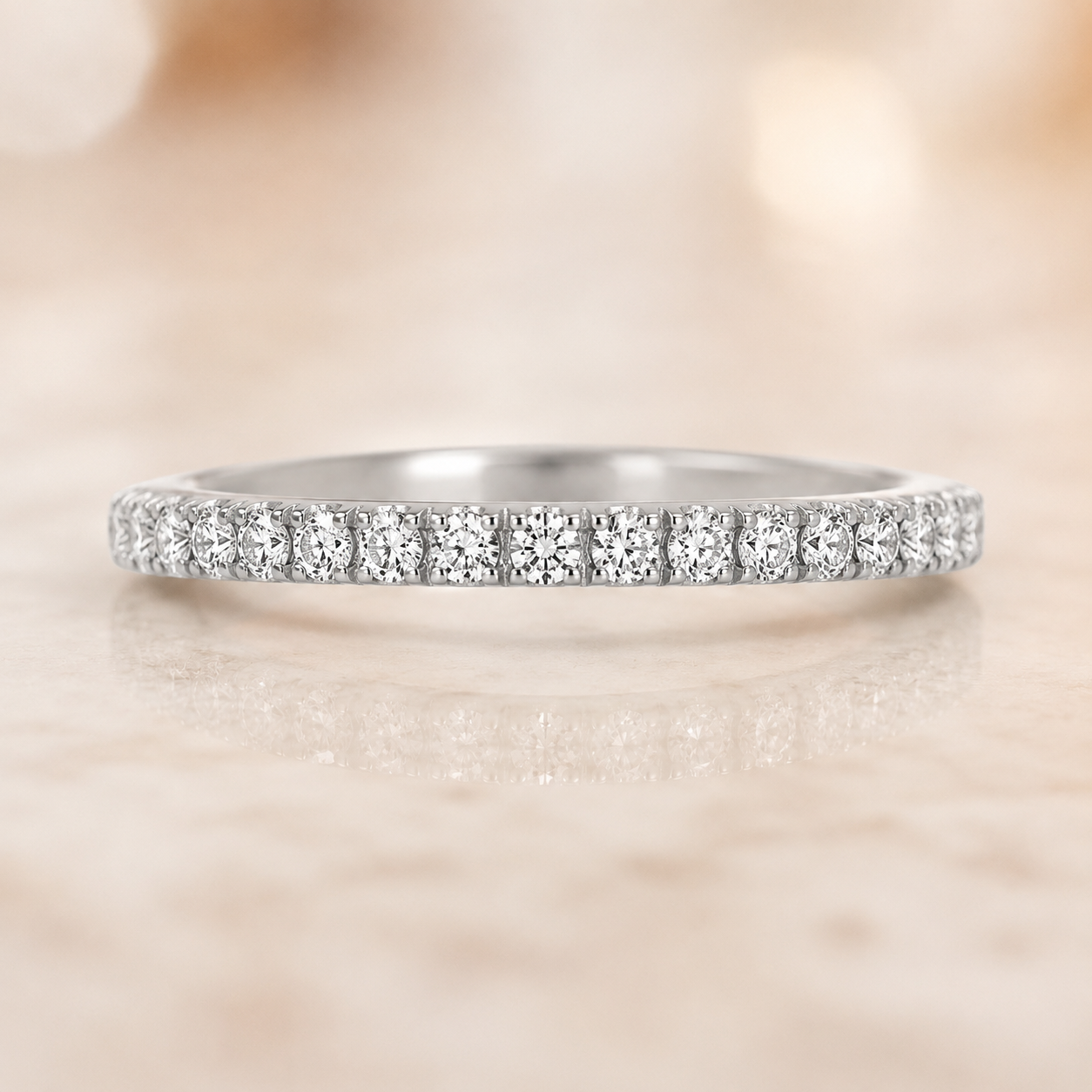 2.83 CT Joy Lab-Grown Diamond 2PCS Halo Bridal Set in 14K White Gold – Bliss Split Shank Pavé Wedding Ring Design
