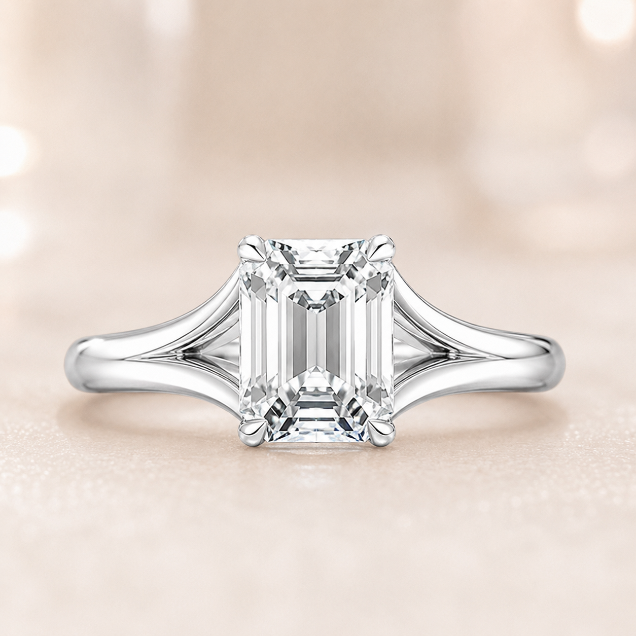 1.75 CT Reverie Lab-Grown Diamond 2PCS Bridal Set in 14K Yellow Gold – Contemporary Ribbon Solitaire Wedding Design
