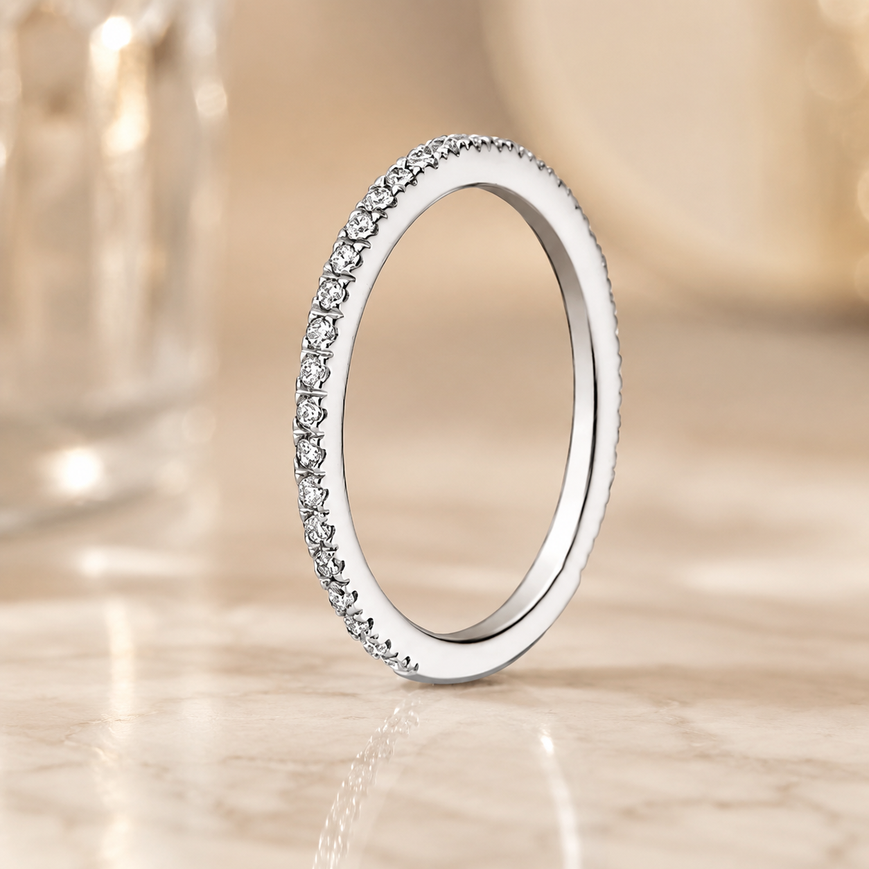 1.50 CT Demi Oval Lab-Grown Diamond 2PCS Hidden Halo Bridal Set in 14K White Gold – Luxe Ballad Solitaire Wedding Design