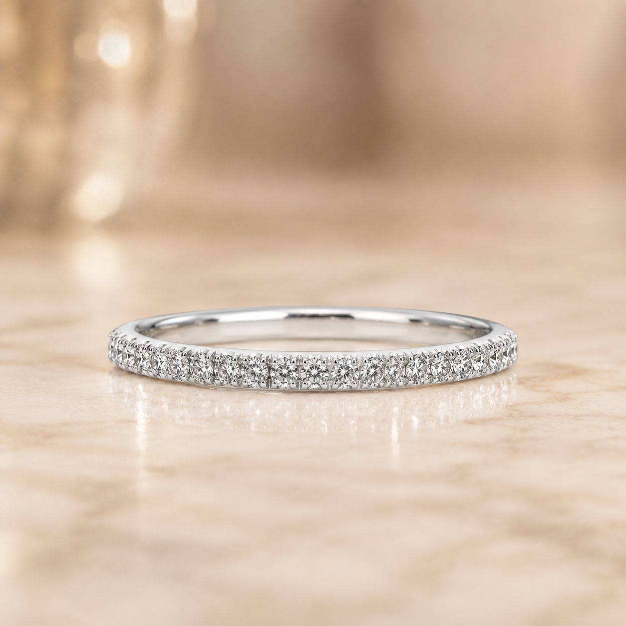 1.50 CT Demi Oval Lab-Grown Diamond 2PCS Hidden Halo Bridal Set in 14K White Gold – Luxe Ballad Solitaire Wedding Design