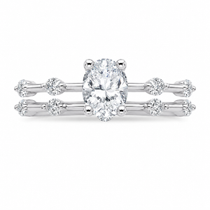 2.00 CT Aimee Lab-Grown Diamond 2PCS Bridal Set in 14K Yellow Gold – Ultra-Thin Modern Wedding Ring Design